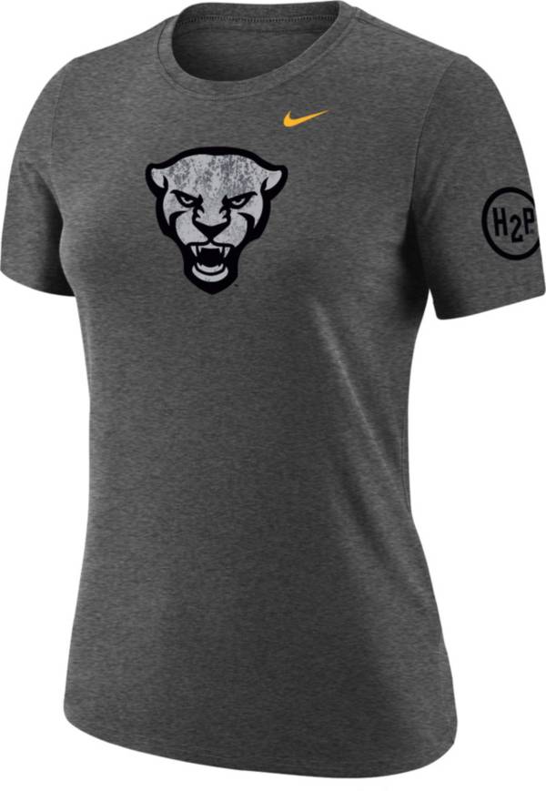 Nike Women's Pitt Panthers Grey Dri-FIT Cotton Performance T-Shirt