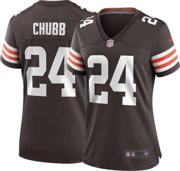 Nike Women's Cleveland Browns Nick Chubb #24 Brown Game Jersey