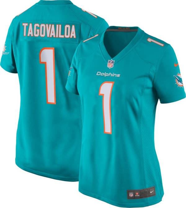 Nike Women's Miami Dolphins Tua Tagovailoa #1 Aqua Game Jersey product image