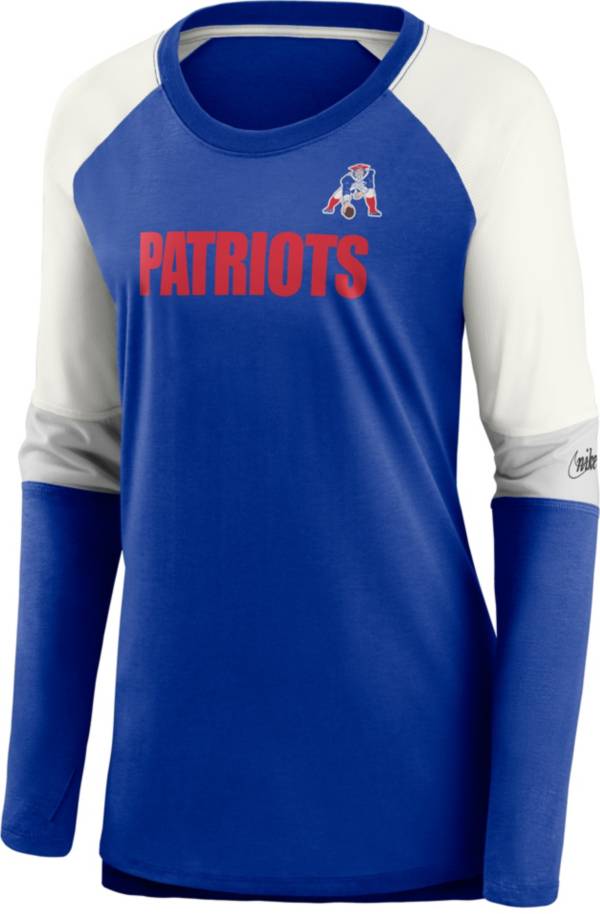 Nike Women's New England Patriots Historic Logo Royal Long Sleeve T-Shirt product image