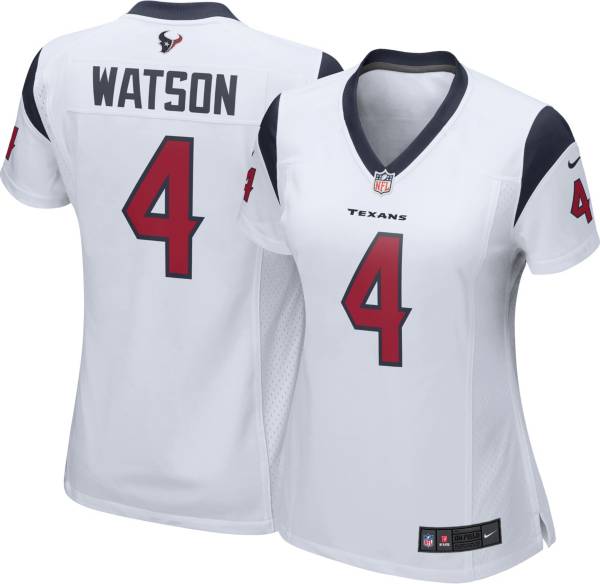 Nike Women's Houston Texans Deshaun Watson #4 White Game Jersey