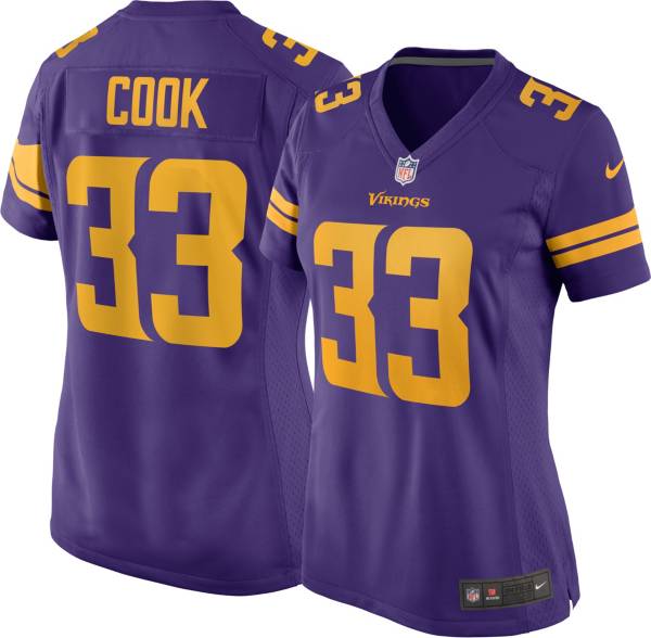 Nike Women's Minnesota Vikings Dalvin Cook #33 Purple Game Jersey