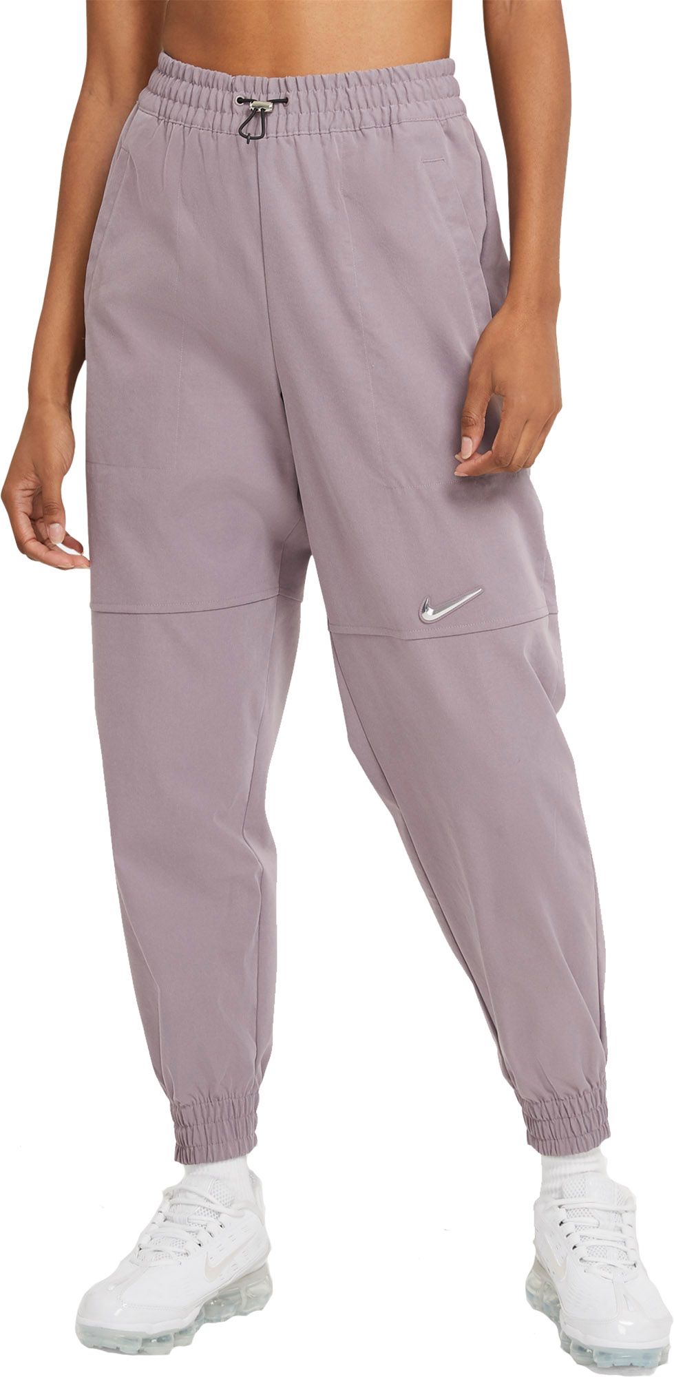 nike woven swoosh pants