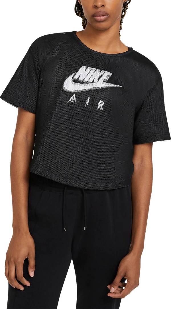 Nike Women's Air Mesh Cropped Short Sleeve Shirt