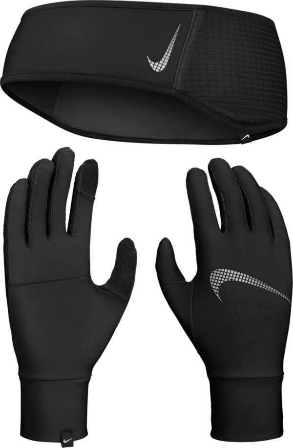 Nike Women's Essential Running Headband and Gloves Set