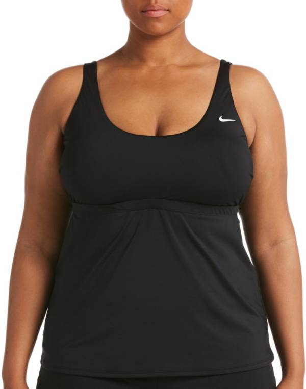 Nike Women's Plus Size Essential Scoop Neck Tankini Top