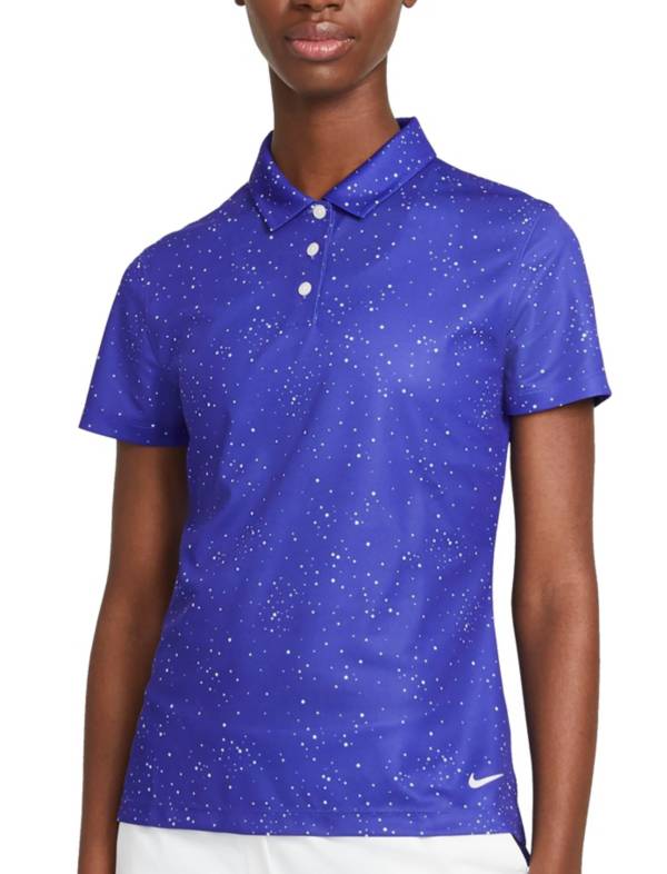 Nike Women's Dot Print Short Sleeve Golf Polo