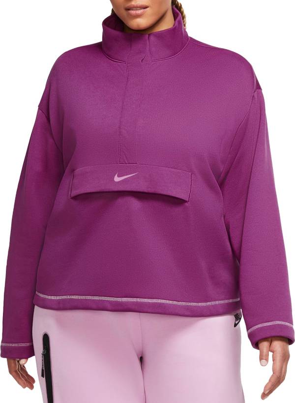 Nike Women's Sportswear Swoosh 1/2 Zip Fleece Top