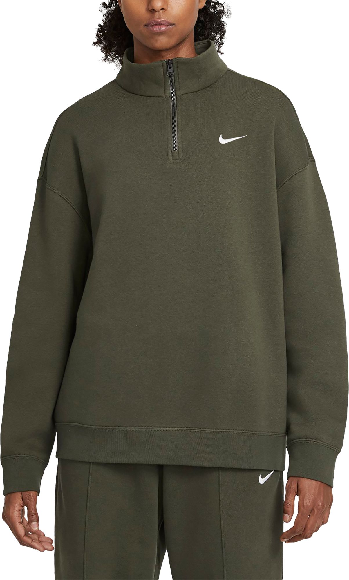 nike women's quarter zip sweatshirt