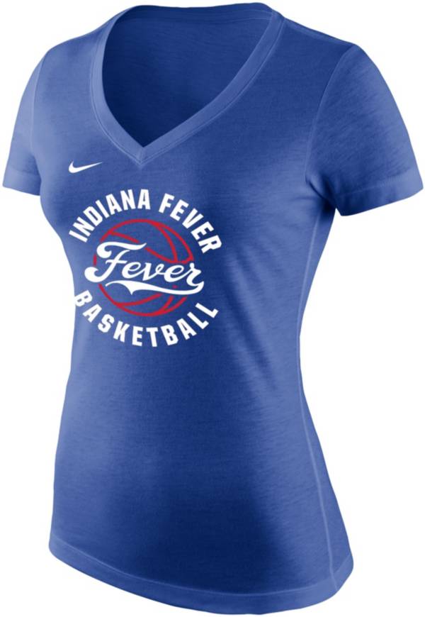 Nike Women's Indiana Fever Navy Tri-Blend V-Neck T-Shirt