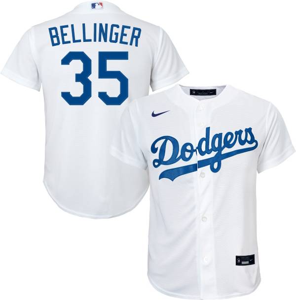 Nike Youth Replica Los Angeles Dodgers Cody Bellinger #35 Cool Base White Jersey