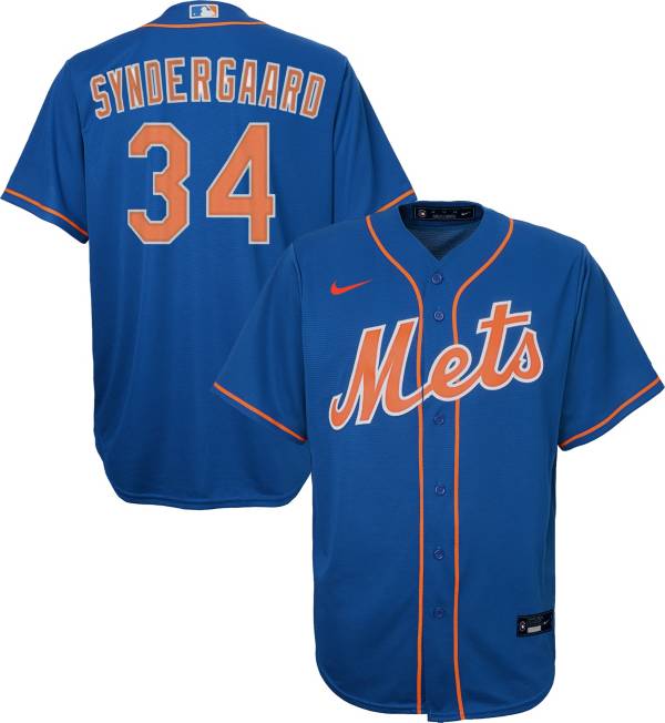 Nike Youth Replica New York Mets Noah Syndergaard #34 Cool Base Royal Jersey