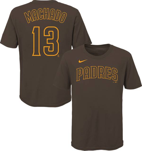 Nike Youth San Diego Padres Manny Machado #13 Brown T-Shirt