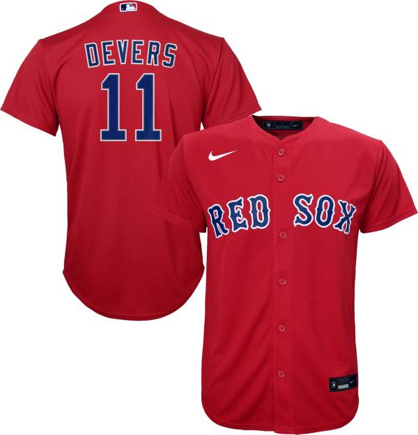 Nike Youth Replica Boston Red Sox Rafael Devers #11 Cool Base Red Jersey product image