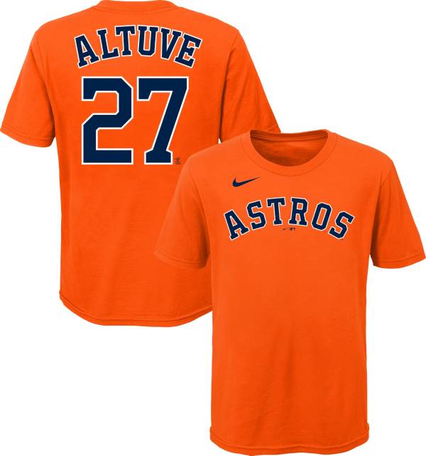 Nike Youth 4-7 Houston Astros Jose Altuve #27 Orange T-Shirt