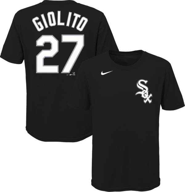 Nike Youth Chicago White Sox Lucas Giolito #27 Black T-Shirt