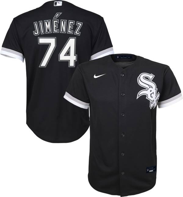 Nike Youth Replica Chicago White Sox Eloy Jimenez #74 Cool Base Black Jersey