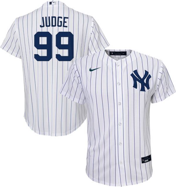 Nike Youth Replica New York Yankees Aaron Judge #99 Cool Base White Jersey