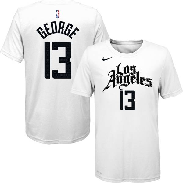 Nike Youth Los Angeles Clippers Paul George #13 Dri-FIT White T-Shirt