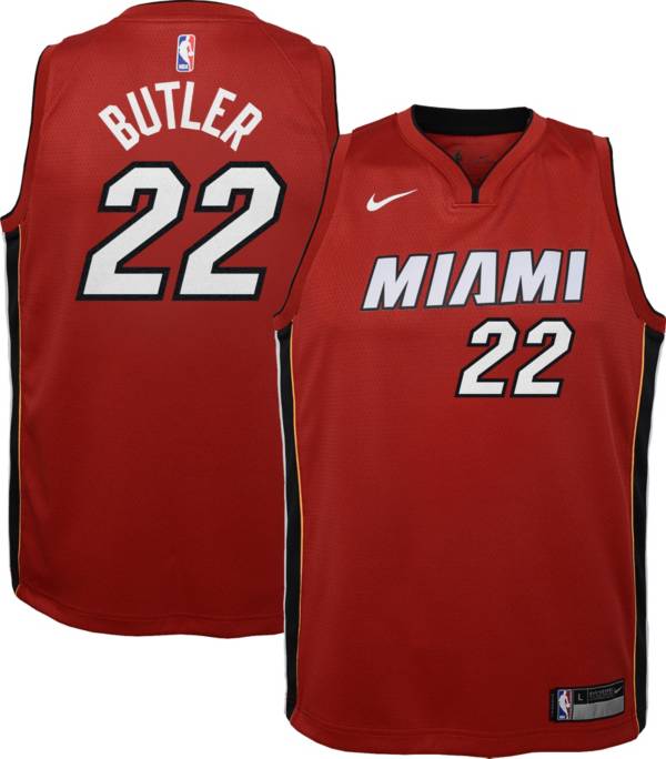 Nike Youth Miami Heat Jimmy Butler #22 Red Dri-FIT Statement Swingman Jersey