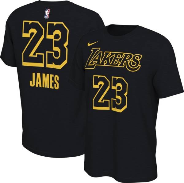 Nike Youth Los Angeles Lakers LeBron James #23 Black Mamba T-Shirt