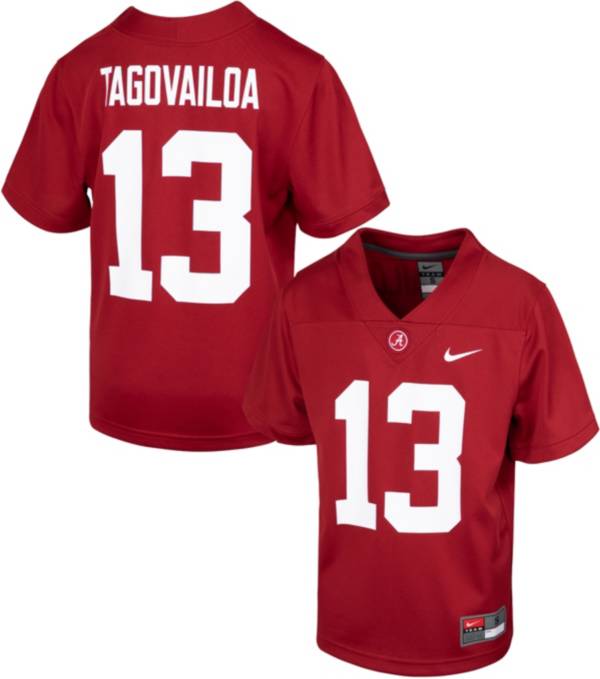 Nike Youth Replica Alabama Crimson Tide Tua Tagovailoa #13 Crimson Jersey
