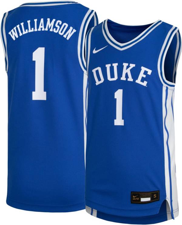 Nike Youth Zion Williamson Duke Blue Devils #1 Duke Blue Replica Basketball Jersey