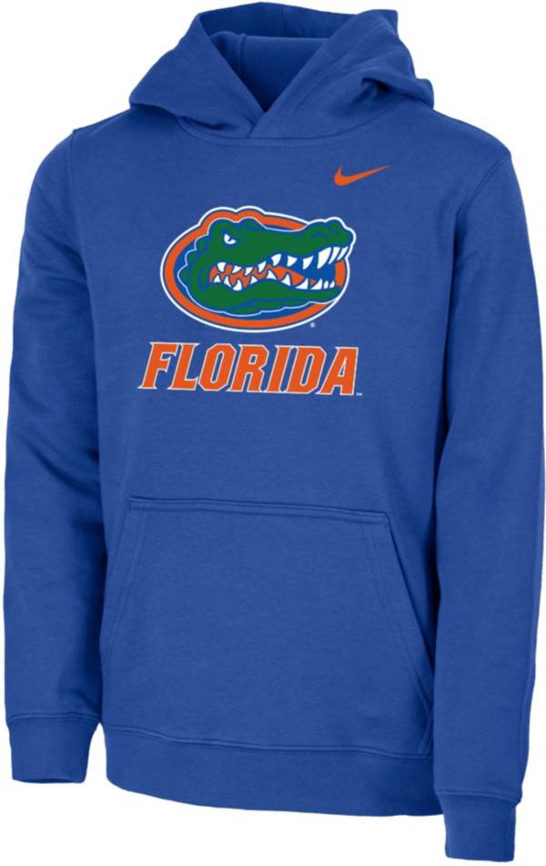 Nike Youth Florida Gators Blue Club Fleece Pullover Hoodie