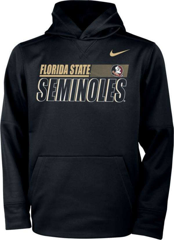 Nike Youth Florida State Seminoles Therma Pullover Black Hoodie product image