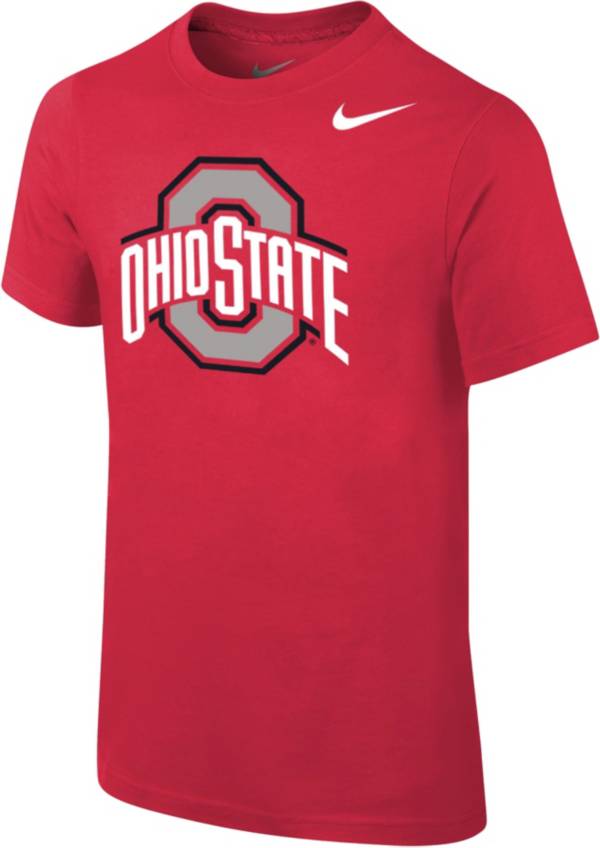 Nike Youth Ohio State Buckeyes Scarlet Core Cotton T-Shirt