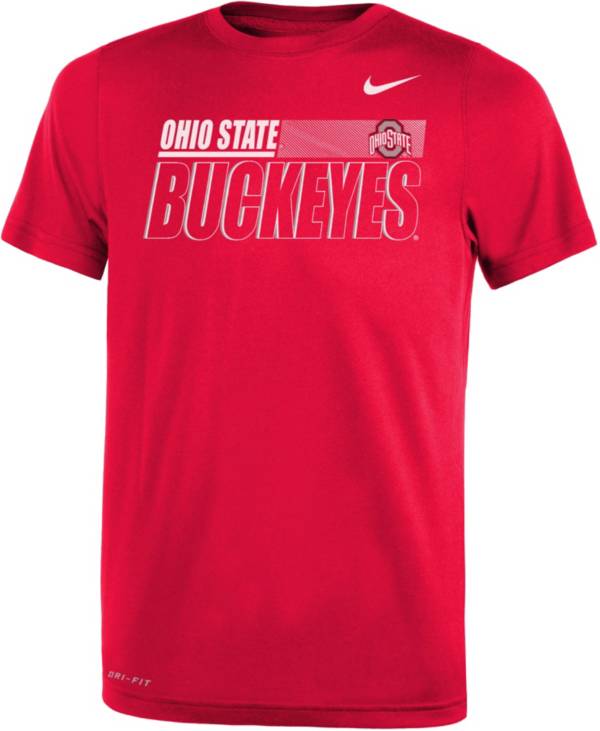 Nike Youth Ohio State Buckeyes Scarlet Dri-FIT Legend Performance T-Shirt