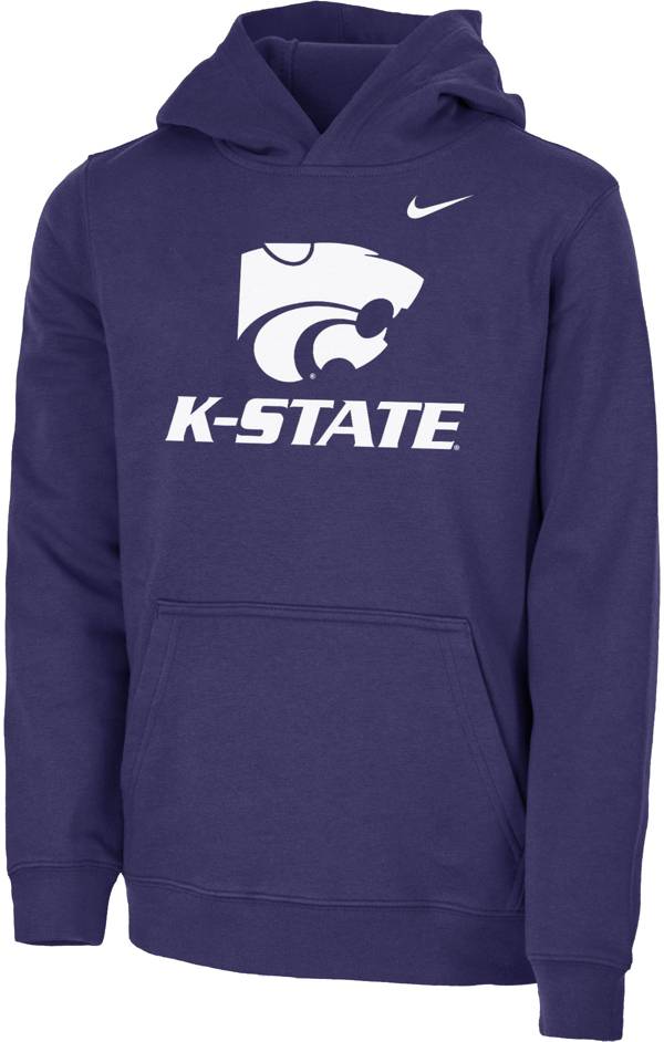 Nike Youth Kansas State Wildcats Purple Club Fleece Pullover Hoodie