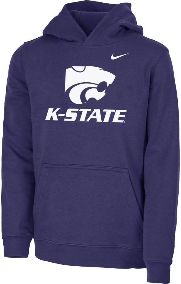 Nike Youth Kansas State Wildcats Purple Club Fleece Pullover Hoodie product image