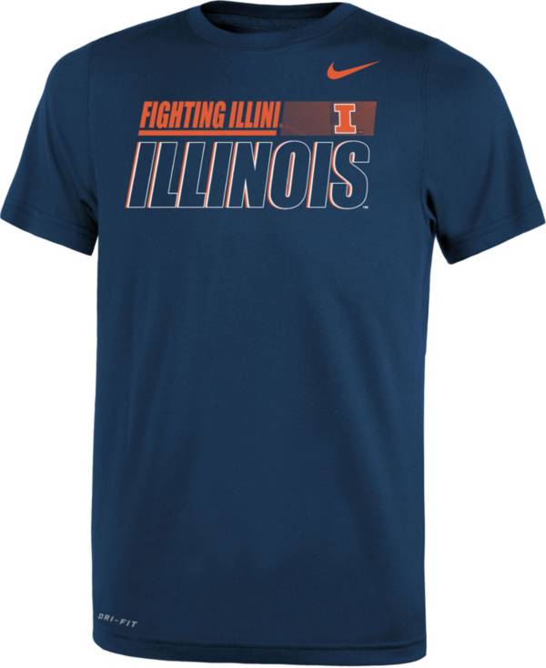 Nike Youth Illinois Fighting Illini Blue Dri-FIT Legend Performance T-Shirt