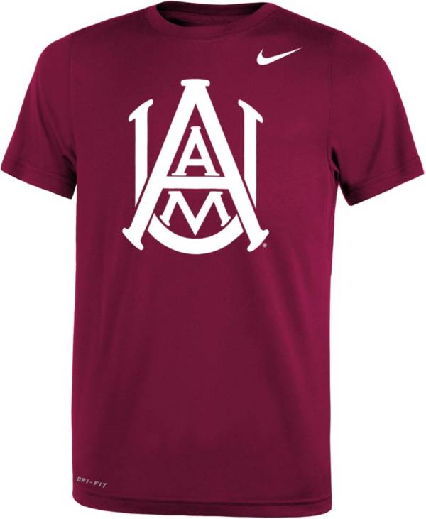 Nike Youth Alabama A&M Bulldogs Maroon Legend Performance T-Shirt