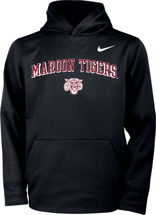 Nike Youth Morehouse College Maroon Tigers Therma Pullover Black Hoodie