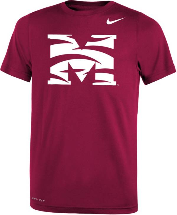 Nike Youth Morehouse College Maroon Tigers Maroon Legend Performance T-Shirt