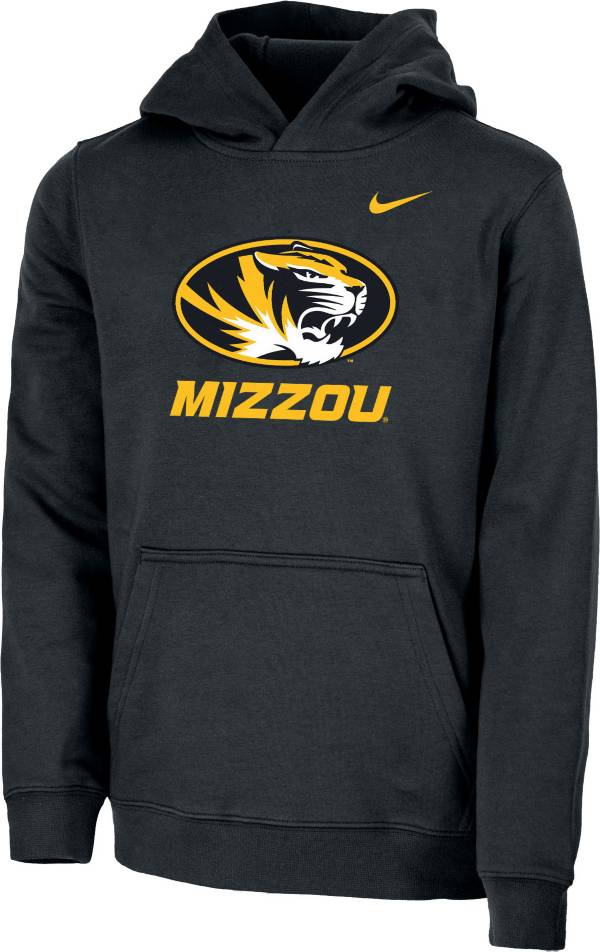 Nike Youth Missouri Tigers Club Fleece Pullover Black Hoodie