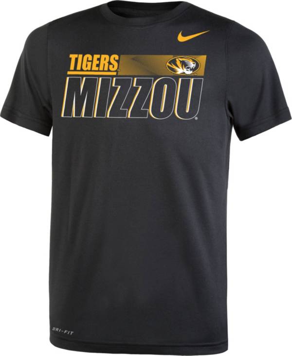 Nike Youth Missouri Tigers Dri-FIT Legend Performance Black T-Shirt