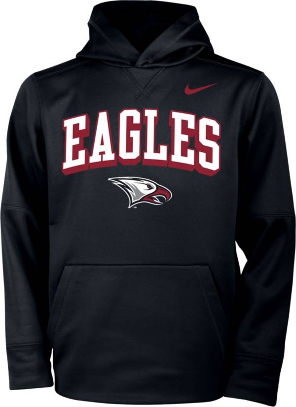 Nike Youth North Carolina Central Eagles Therma Pullover Black Hoodie