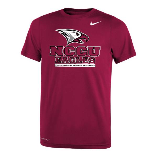 Nike Youth North Carolina Central Eagles Maroon Legend Logo T-Shirt