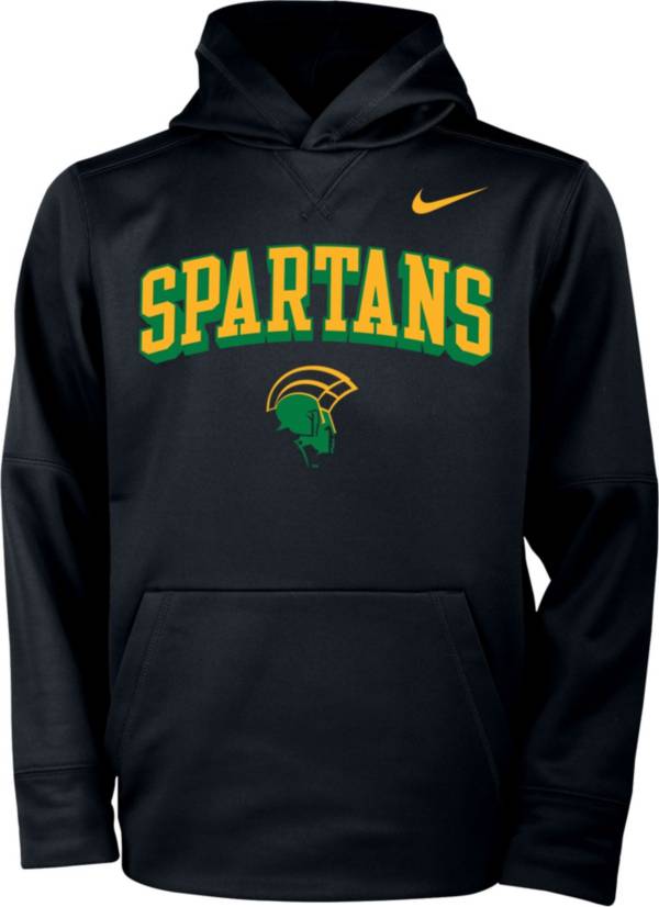 Nike Youth Norfolk State Spartans Therma Pullover Black Hoodie