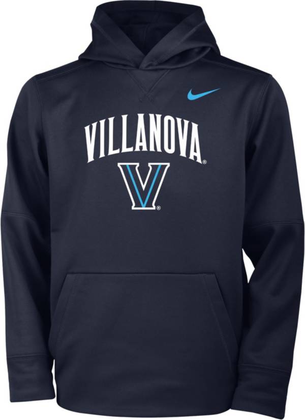 Nike Youth Villanova Wildcats Navy Therma Pullover Hoodie