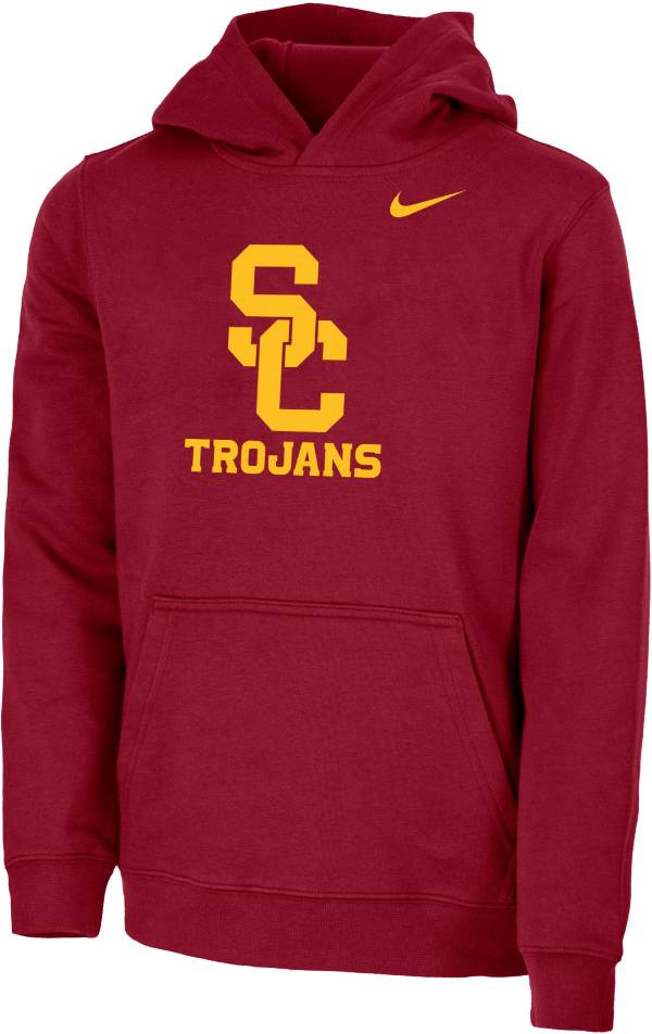 Nike Youth USC Trojans Cardinal Club Fleece Pullover Hoodie