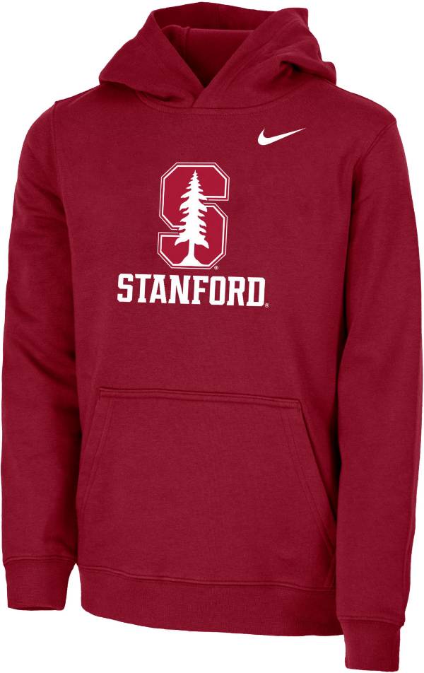 Nike Youth Stanford Cardinal Cardinal Club Fleece Pullover Hoodie