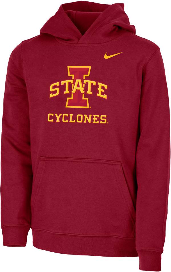 Nike Youth Iowa State Cyclones Cardinal Club Fleece Pullover Hoodie