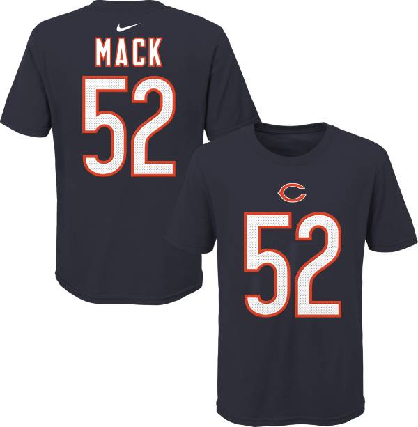 NFL Team Apparel Youth Chicago Bears Khalil Mack #85 Navy Player T-Shirt