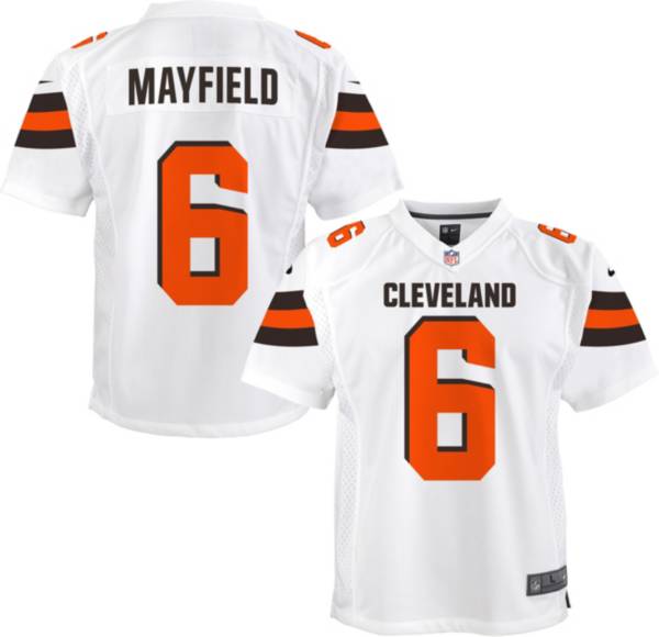 Nike Youth Cleveland Browns Baker Mayfield #6 White Game Jersey product image