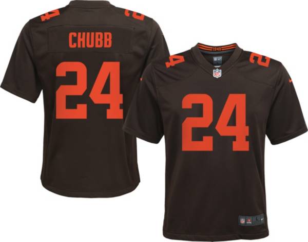 Nike Youth Cleveland Browns Nick Chubb #24 Brown Game Jersey product image