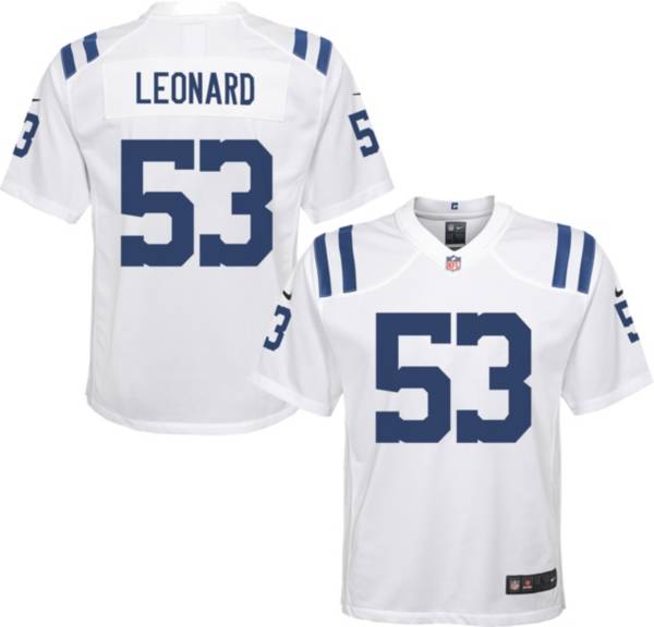 Nike Youth Indianapolis Colts Darius Leonard #53 White Game Jersey